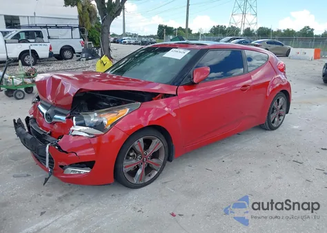 2016 Hyundai Veloster из США, поврежденный, VIN KMHTC6AD9GU249100